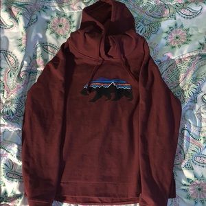 Patagonia maroon hoodie